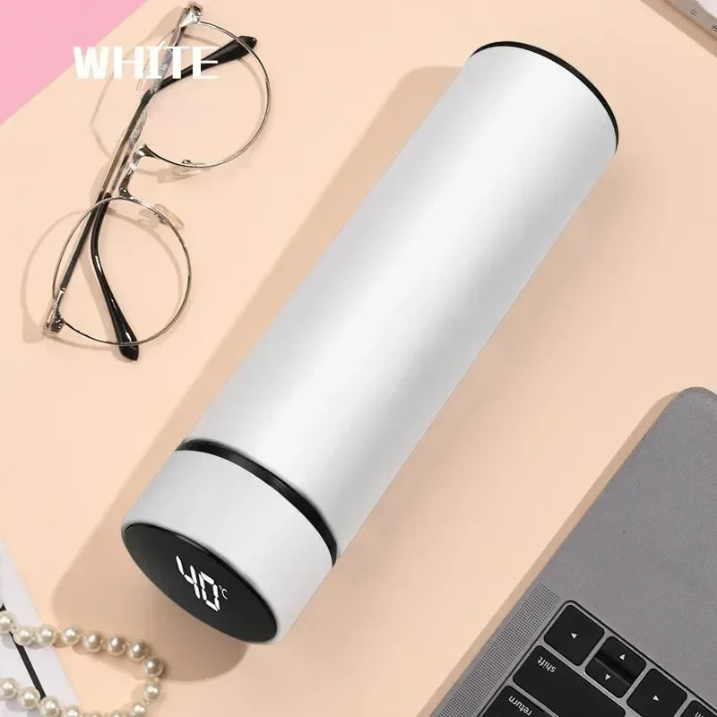 500ML Stainless Steel Thermos Bottle with Digital Temperature Display LED Intelligent Temperature Measurement Cup Vacuum Flask